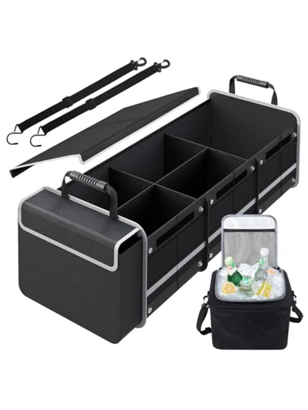 Trunk Organizer Foldable Car Organizer for SUVs & Sedans Storage
